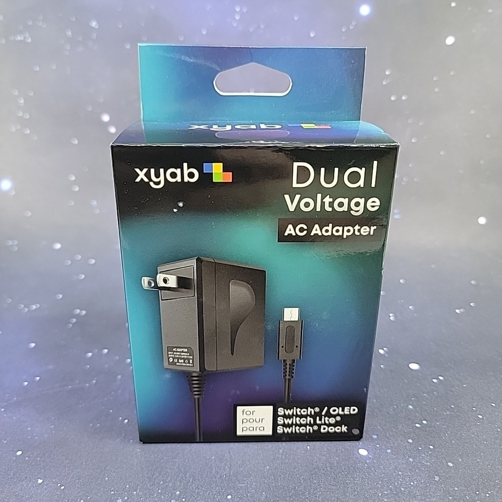XYAB Dual Voltage AC Adapter for Nintendo Switch, Switch Lite, OLED, or Dock